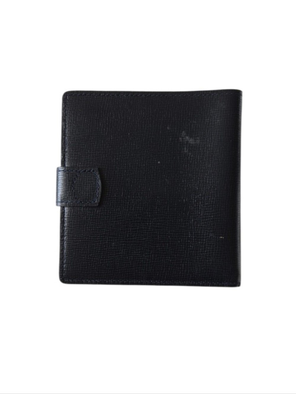 Dior Navy Blue Leather Bifold Wallet with Gold Snap With COA - Picture 2 of 11